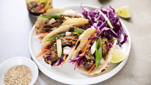 Lime Teriyaki Carne Tacos